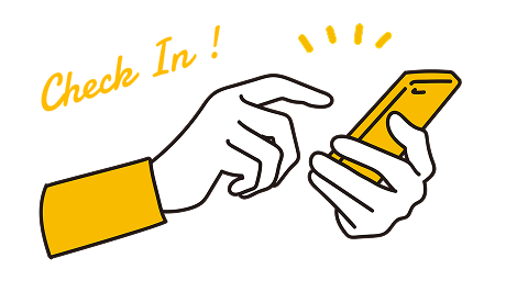 アプリでチェックイン